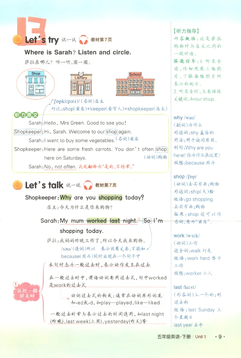 25春《状元英语笔记》人教英语PEP5下（含晨读晚默）_小学《课堂笔记》数学语文英语1-6年级下册_小学英语《课堂笔记》1-6年级下册（26春）_小学英语《课堂笔记》3-6年级下册（26春）