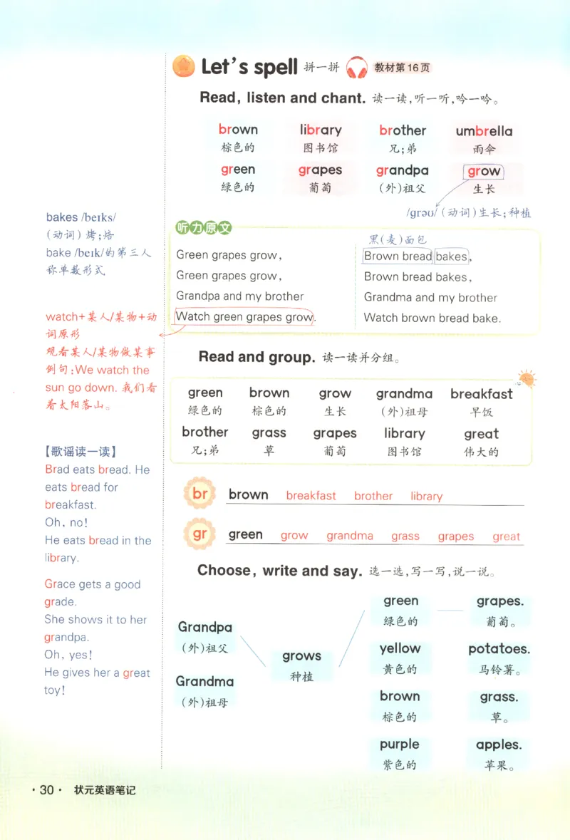 25春《状元英语笔记》人教英语PEP5下（含晨读晚默）_小学《课堂笔记》数学语文英语1-6年级下册_小学英语《课堂笔记》1-6年级下册（26春）_小学英语《课堂笔记》3-6年级下册（26春）