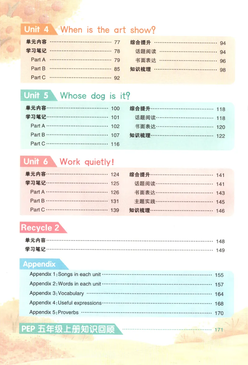 25春《状元英语笔记》人教英语PEP5下（含晨读晚默）_小学《课堂笔记》数学语文英语1-6年级下册_小学英语《课堂笔记》1-6年级下册（26春）_小学英语《课堂笔记》3-6年级下册（26春）