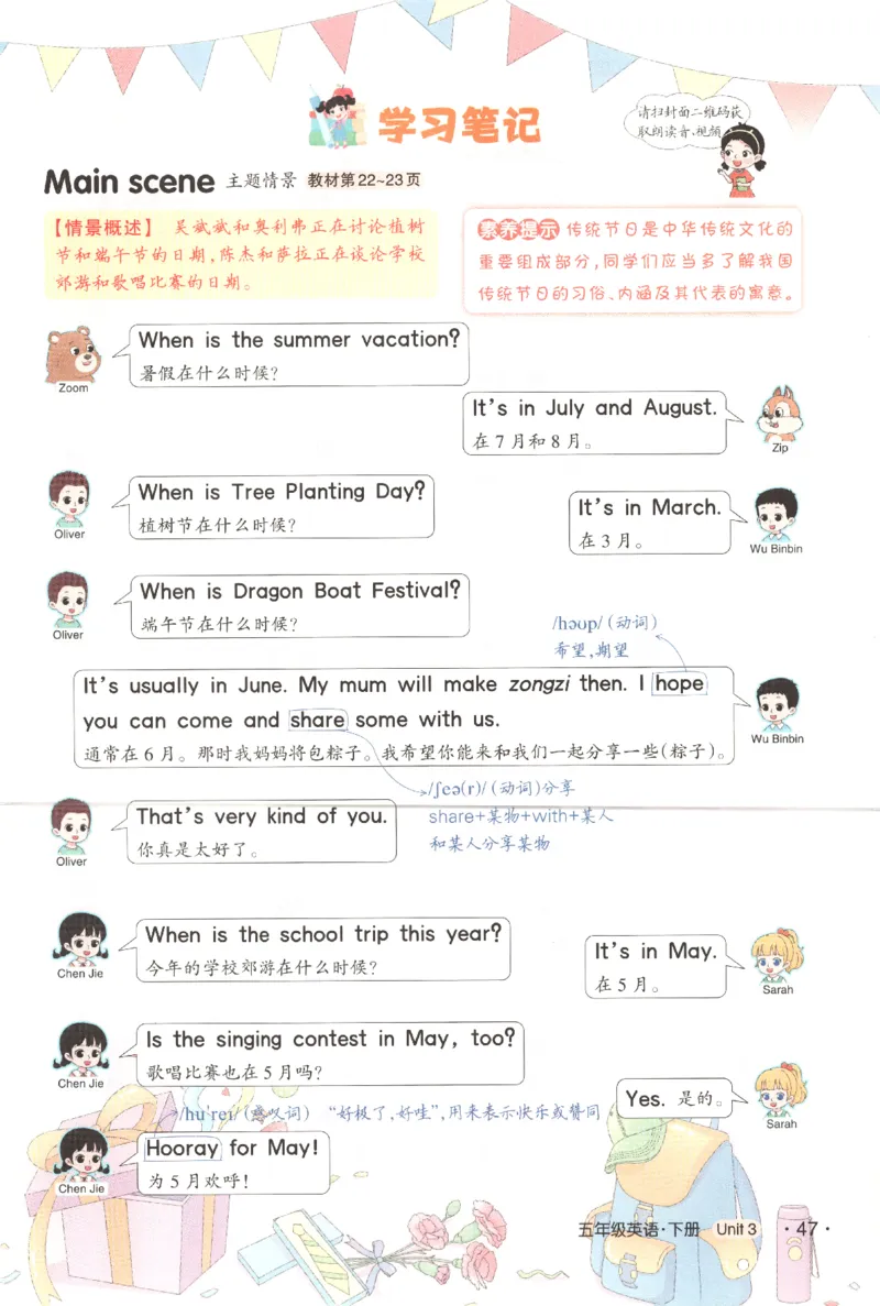 25春《状元英语笔记》人教英语PEP5下（含晨读晚默）_小学《课堂笔记》数学语文英语1-6年级下册_小学英语《课堂笔记》1-6年级下册（26春）_小学英语《课堂笔记》3-6年级下册（26春）