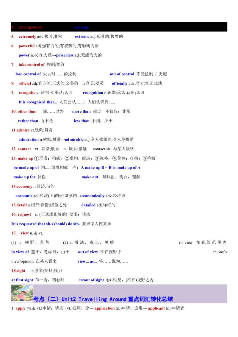 专题13Unit2TravellingAround核心单词、短语、亮句精讲+名校新真题精练-解析版_高中三年全科资料_高中_高中1_2025高一高二英语暑假提升精品讲义（人教版）