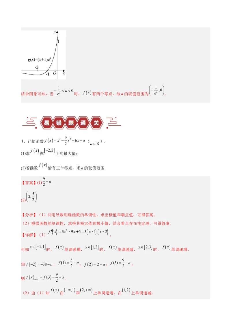 专题04导数及其应用（4大易错点分析+解题模板+举一反三+易错题通关）-备战2024年高考数学考试易错题（新高考专用）（解析版）_高中三年全科资料_高中_15高中全科《高考易错题》2025版