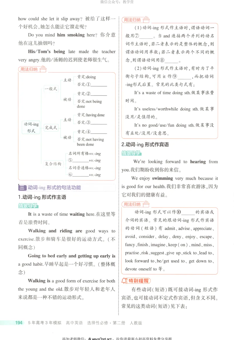 53同步英语选修二RJ疑难破_高中三年全科资料_高中_2026《高中53同步练习》英语选修二RJ