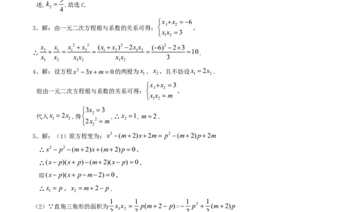 21.2降次---解一元二次方程（第五课时）_人教版数学九年级上册_版本一_人教版数学九年级上册（RJ）--5同步练习_人教版数学九年级上册（RJ）--5同步练习