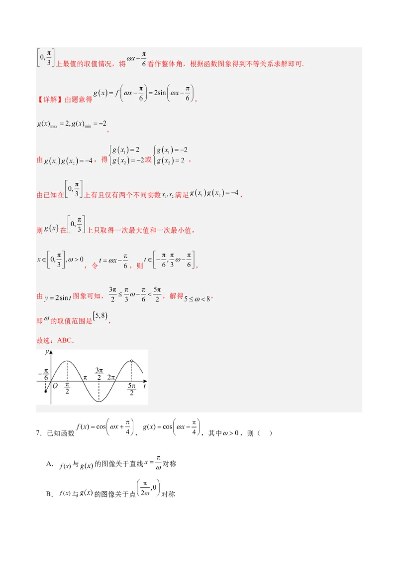 专题05三角函数（5大易错点分析+解题模板+举一反三+易错题通关）-备战2024年高考数学考试易错题（新高考专用）（解析版）_高中三年全科资料_高中_15高中全科《高考易错题》2025版
