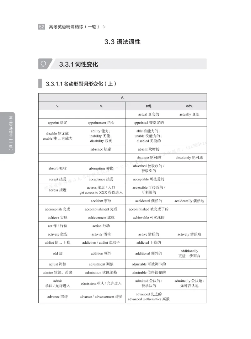 下印高考英语精讲精练（一轮）_高中三年全科资料_高中_2026版《李辉英语》讲义_高三讲义