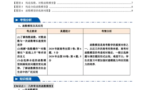 专题2.8函数模型及其应用六大题型（原卷版）_高中三年全科资料_高中_高中1_2026版高考《举一反三》一轮复习专练（新高考数学专用）_2026版《举一反三》专题练系列（共189个题型）