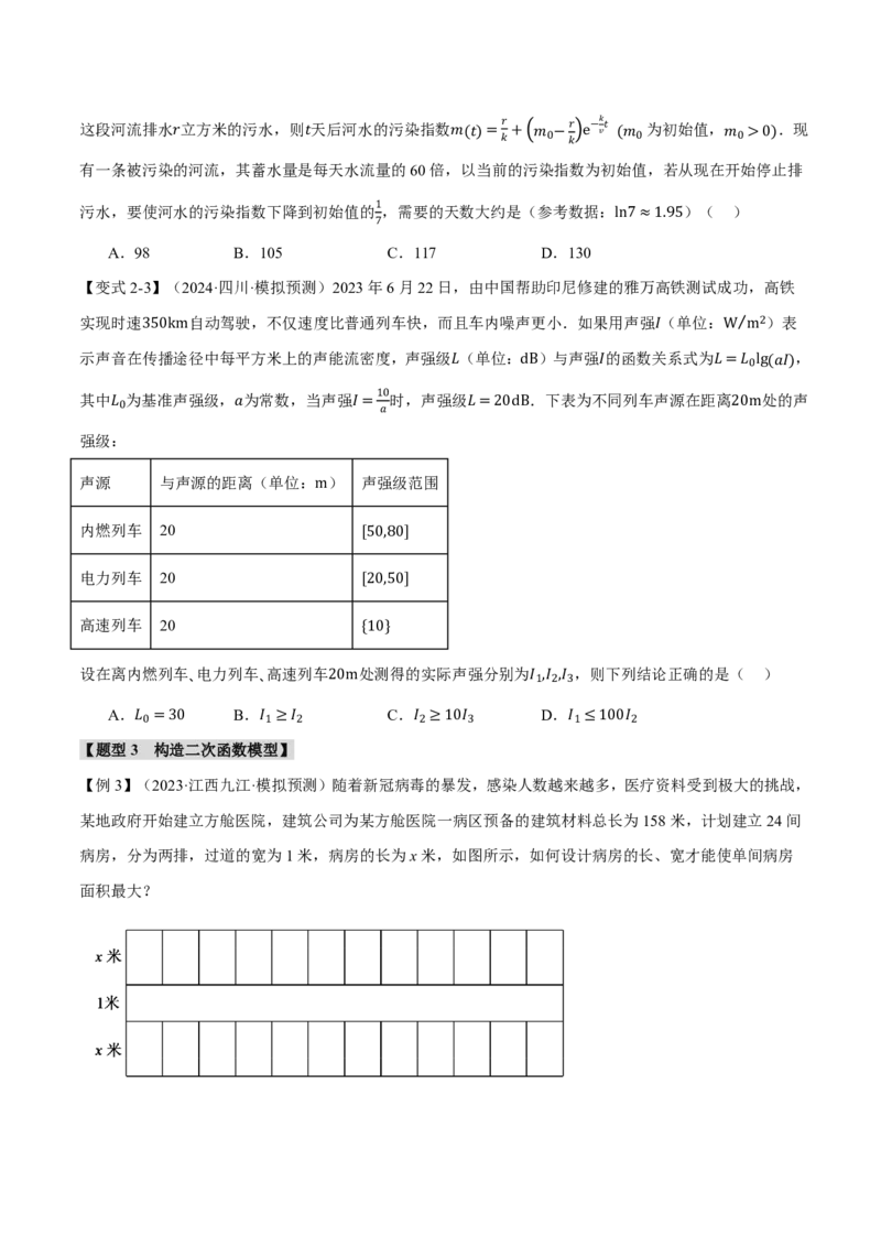 专题2.8函数模型及其应用六大题型（原卷版）_高中三年全科资料_高中_高中1_2026版高考《举一反三》一轮复习专练（新高考数学专用）_2026版《举一反三》专题练系列（共189个题型）
