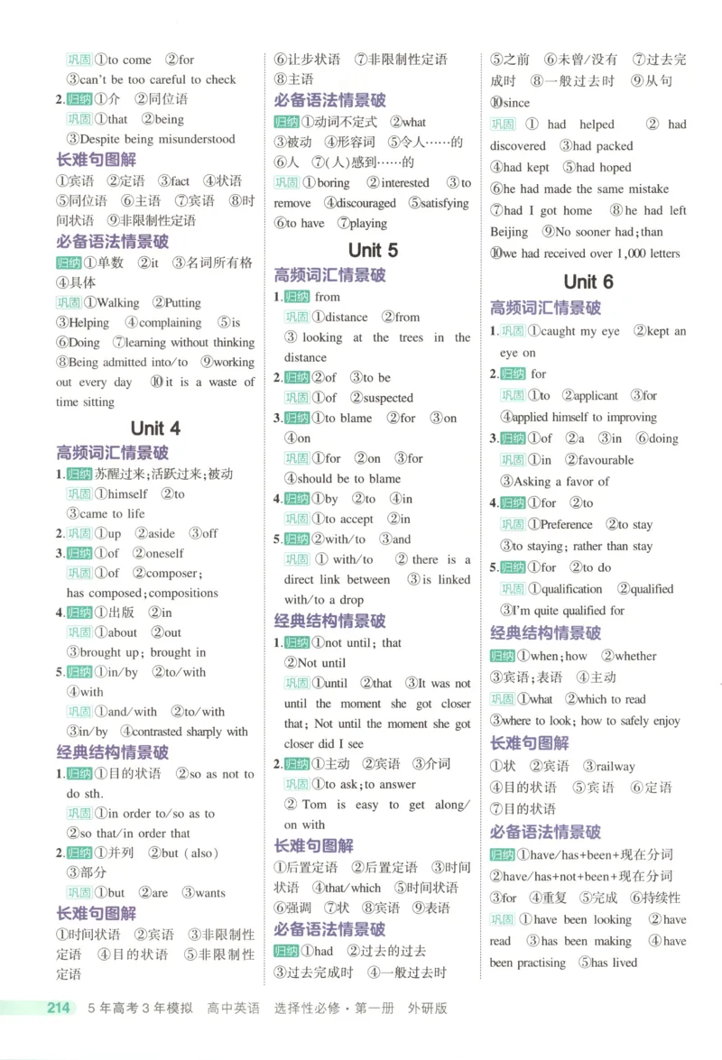 53同步英语选修一WY疑难破(1)_高中三年全科资料_高中_高中1_2026版高中《5高考3年模拟》同步版（9科必修+选修）（人教）_2026《高中53同步练习》英语选修一WY