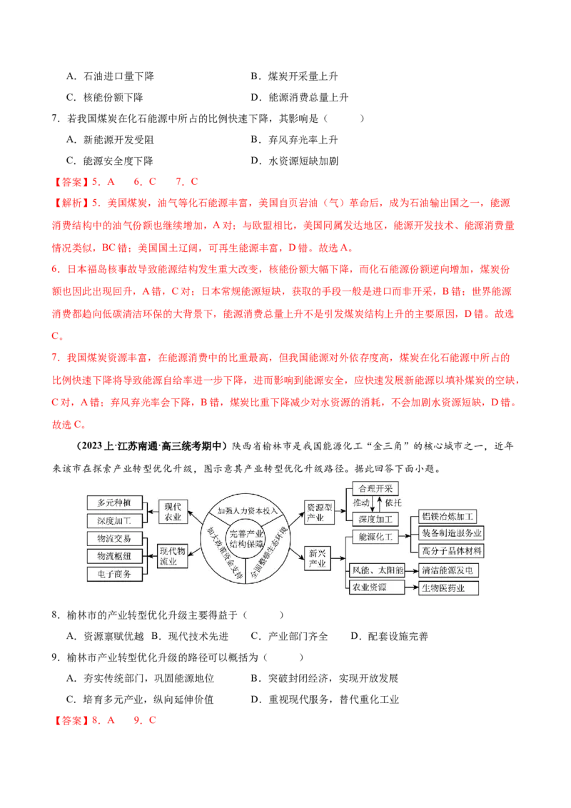 专题12区域资源开发与资源安全提分突破（4大易错）-备战2024年高考地理考试易错题（全国通用）（解析版）_高中三年全科资料_高中_15高中全科《高考易错题》2025版