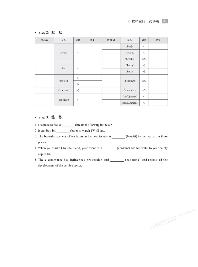 下印救命宝典动词篇+词转篇_高中三年全科资料_高中_2026版《李辉英语》讲义_高二讲义