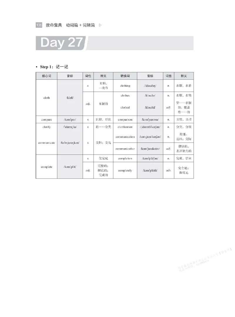 下印救命宝典动词篇+词转篇_高中三年全科资料_高中_2026版《李辉英语》讲义_高二讲义