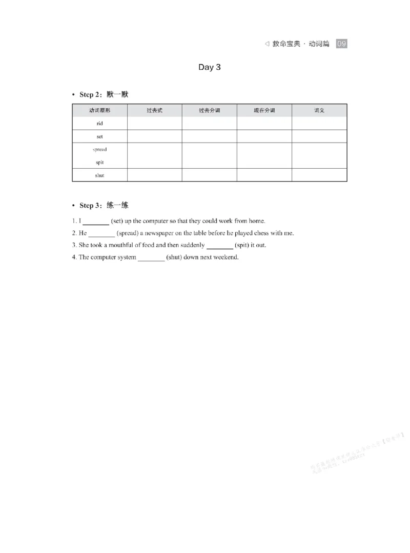 下印救命宝典动词篇+词转篇_高中三年全科资料_高中_2026版《李辉英语》讲义_高二讲义