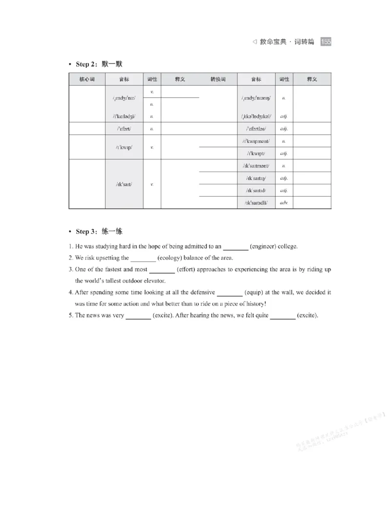 下印救命宝典动词篇+词转篇_高中三年全科资料_高中_2026版《李辉英语》讲义_高二讲义