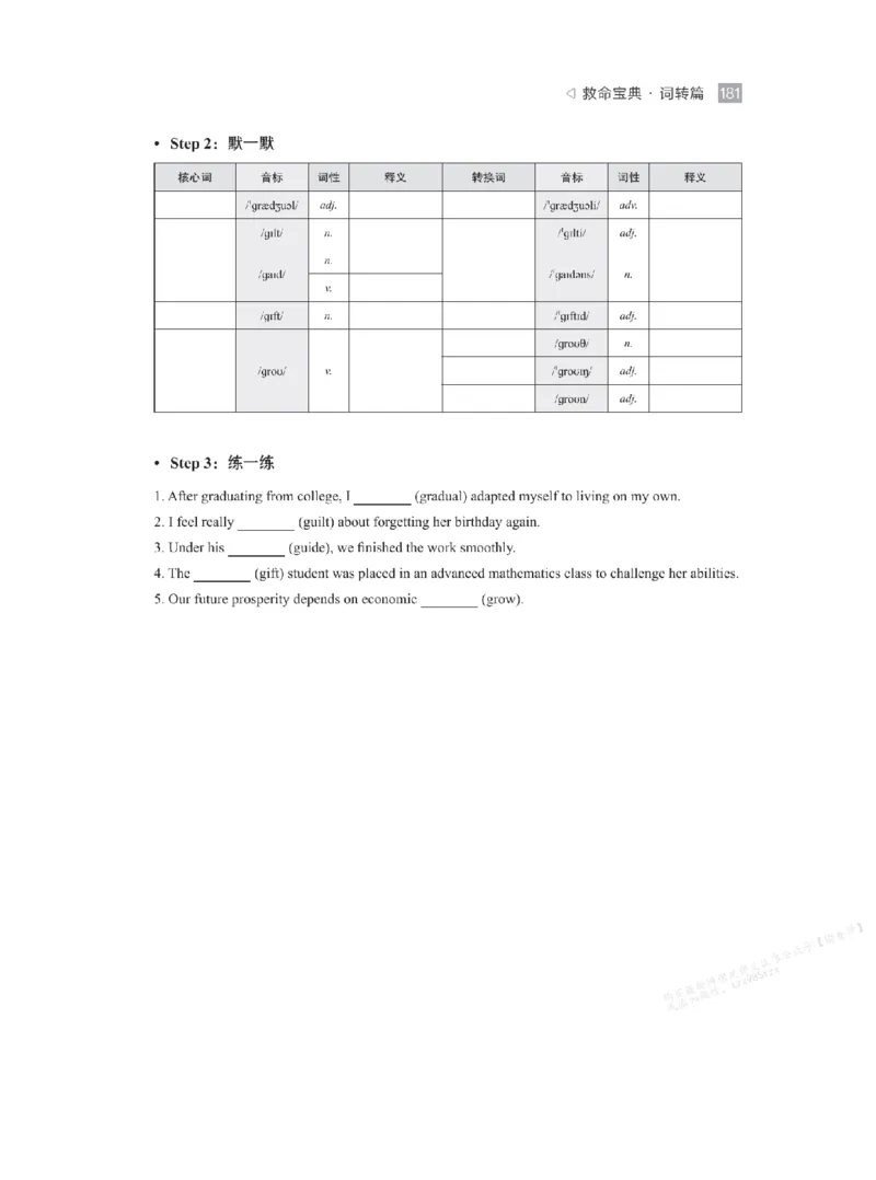 下印救命宝典动词篇+词转篇_高中三年全科资料_高中_2026版《李辉英语》讲义_高二讲义