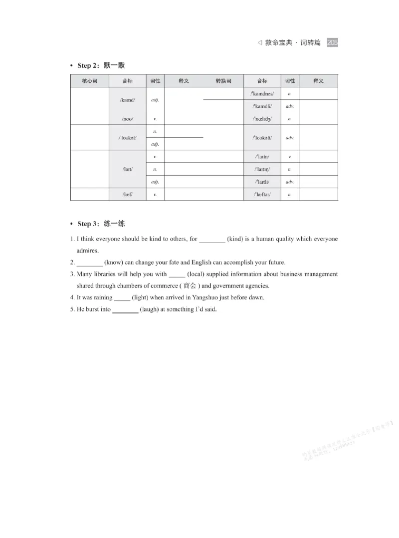 下印救命宝典动词篇+词转篇_高中三年全科资料_高中_2026版《李辉英语》讲义_高二讲义