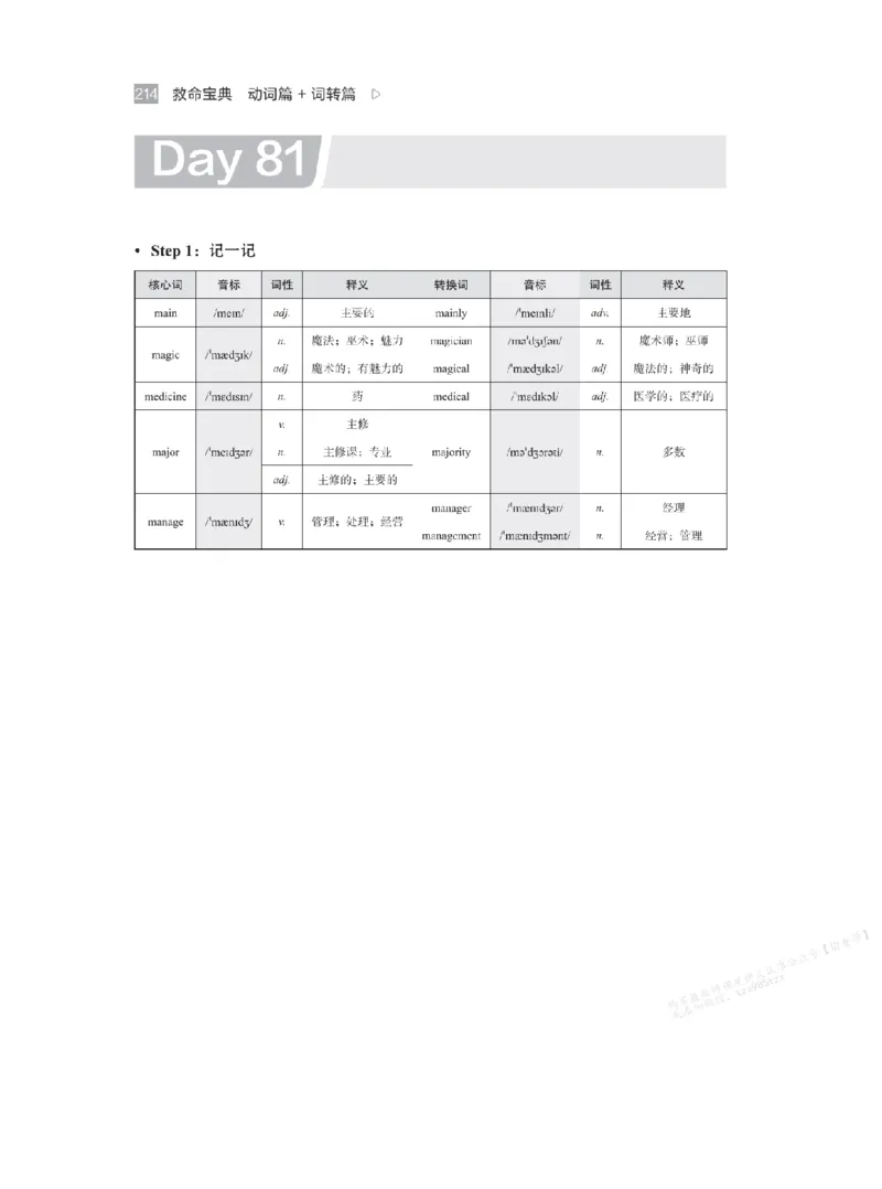 下印救命宝典动词篇+词转篇_高中三年全科资料_高中_2026版《李辉英语》讲义_高二讲义