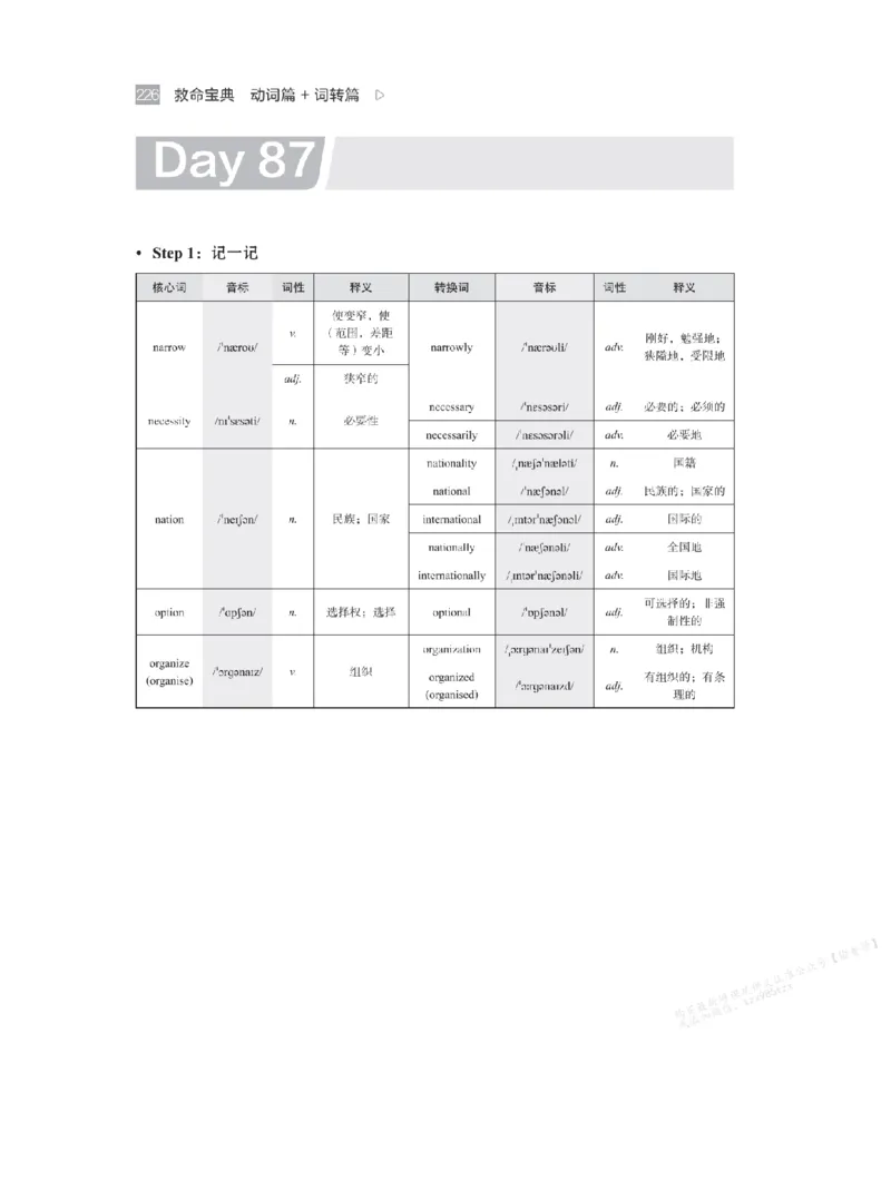 下印救命宝典动词篇+词转篇_高中三年全科资料_高中_2026版《李辉英语》讲义_高二讲义