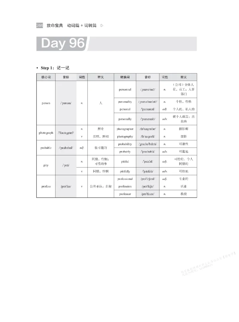 下印救命宝典动词篇+词转篇_高中三年全科资料_高中_2026版《李辉英语》讲义_高二讲义
