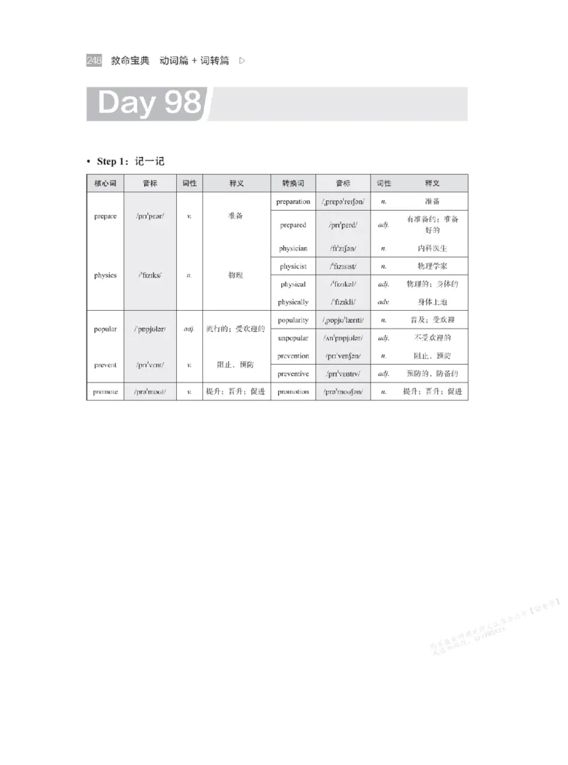 下印救命宝典动词篇+词转篇_高中三年全科资料_高中_2026版《李辉英语》讲义_高二讲义