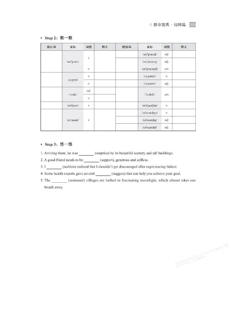 下印救命宝典动词篇+词转篇_高中三年全科资料_高中_2026版《李辉英语》讲义_高二讲义
