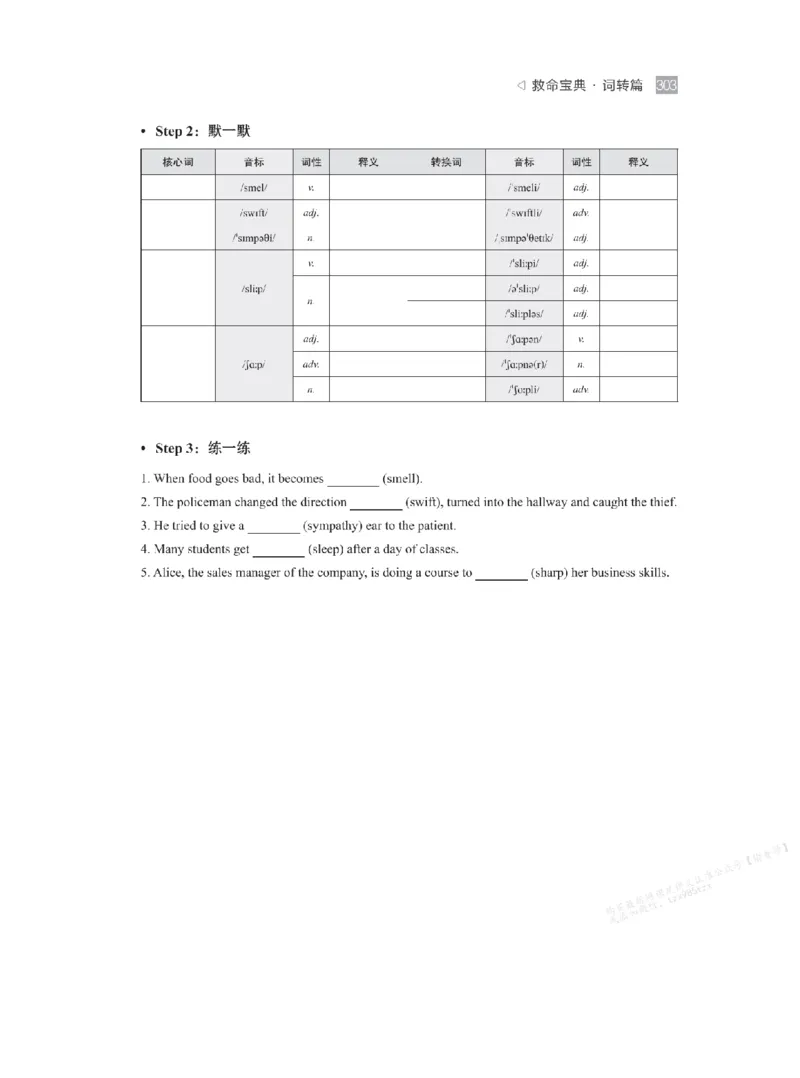 下印救命宝典动词篇+词转篇_高中三年全科资料_高中_2026版《李辉英语》讲义_高二讲义