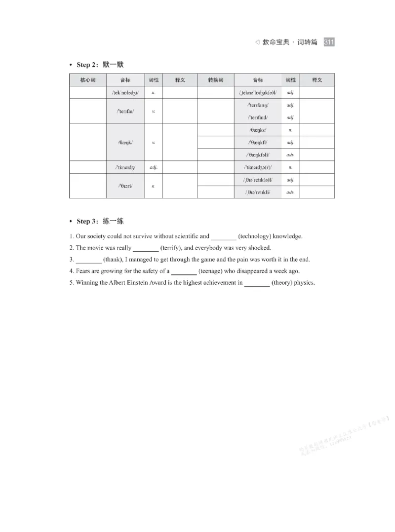 下印救命宝典动词篇+词转篇_高中三年全科资料_高中_2026版《李辉英语》讲义_高二讲义