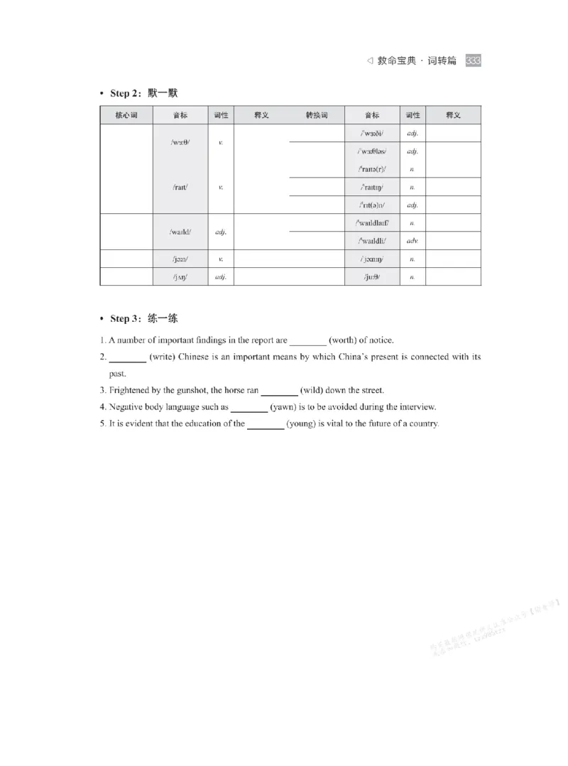 下印救命宝典动词篇+词转篇_高中三年全科资料_高中_2026版《李辉英语》讲义_高二讲义