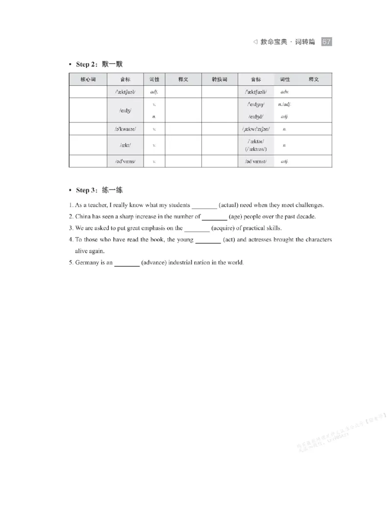 下印救命宝典动词篇+词转篇_高中三年全科资料_高中_2026版《李辉英语》讲义_高二讲义