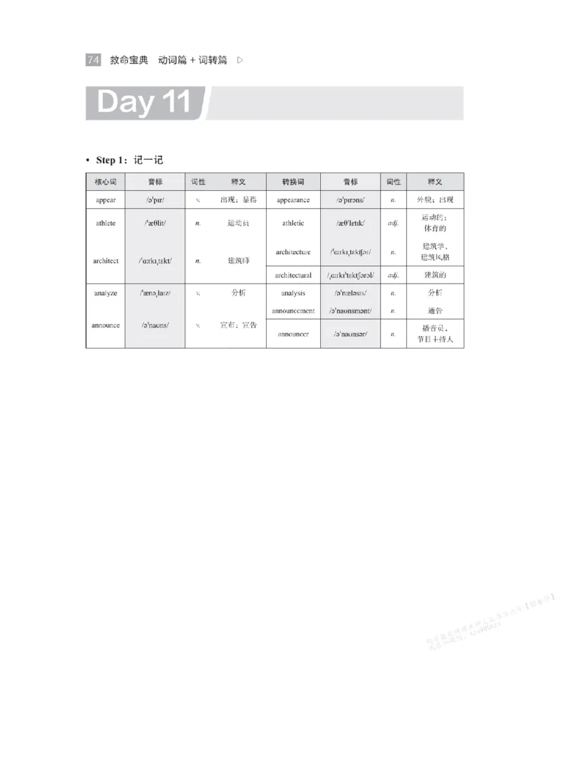 下印救命宝典动词篇+词转篇_高中三年全科资料_高中_2026版《李辉英语》讲义_高二讲义