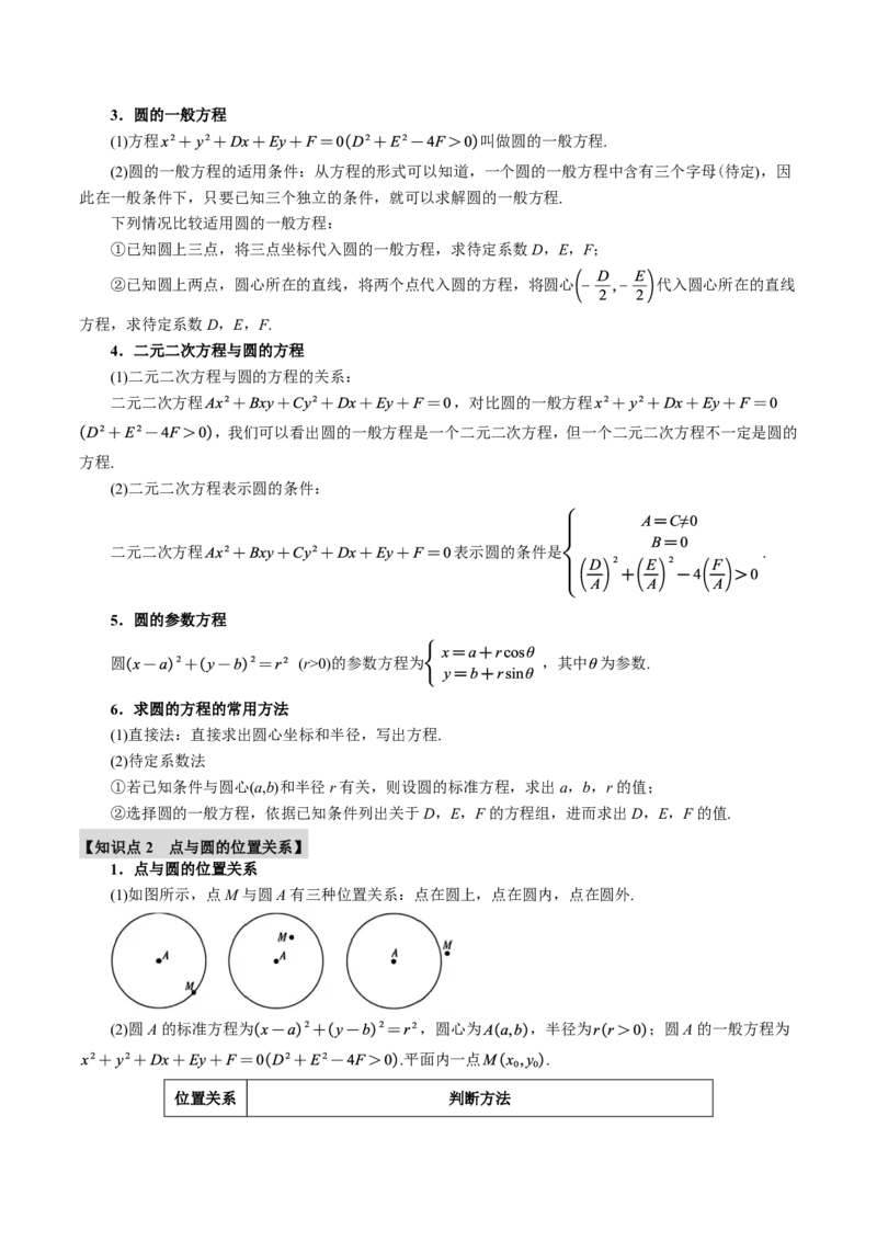 专题8.3圆的方程八大题型（原卷版）_高中三年全科资料_高中_高中1_2026版高考《举一反三》一轮复习专练（新高考数学专用）_2026版《举一反三》专题练系列（共189个题型）