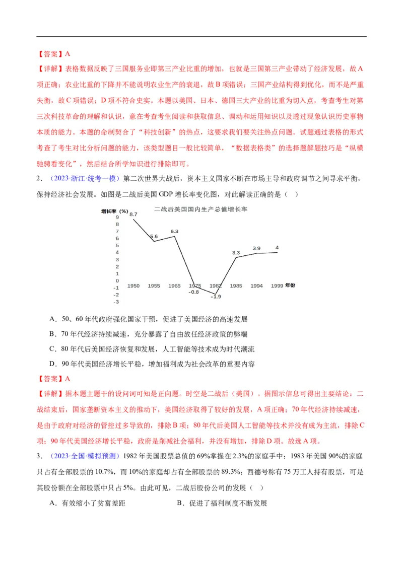 专题16第二次世界大战后的世界（4大考点11个易错点）（解析版）_高中三年全科资料_高中_15高中全科《高考易错题》2025版_高考历史备战2025年高考易错题（新高考专用）