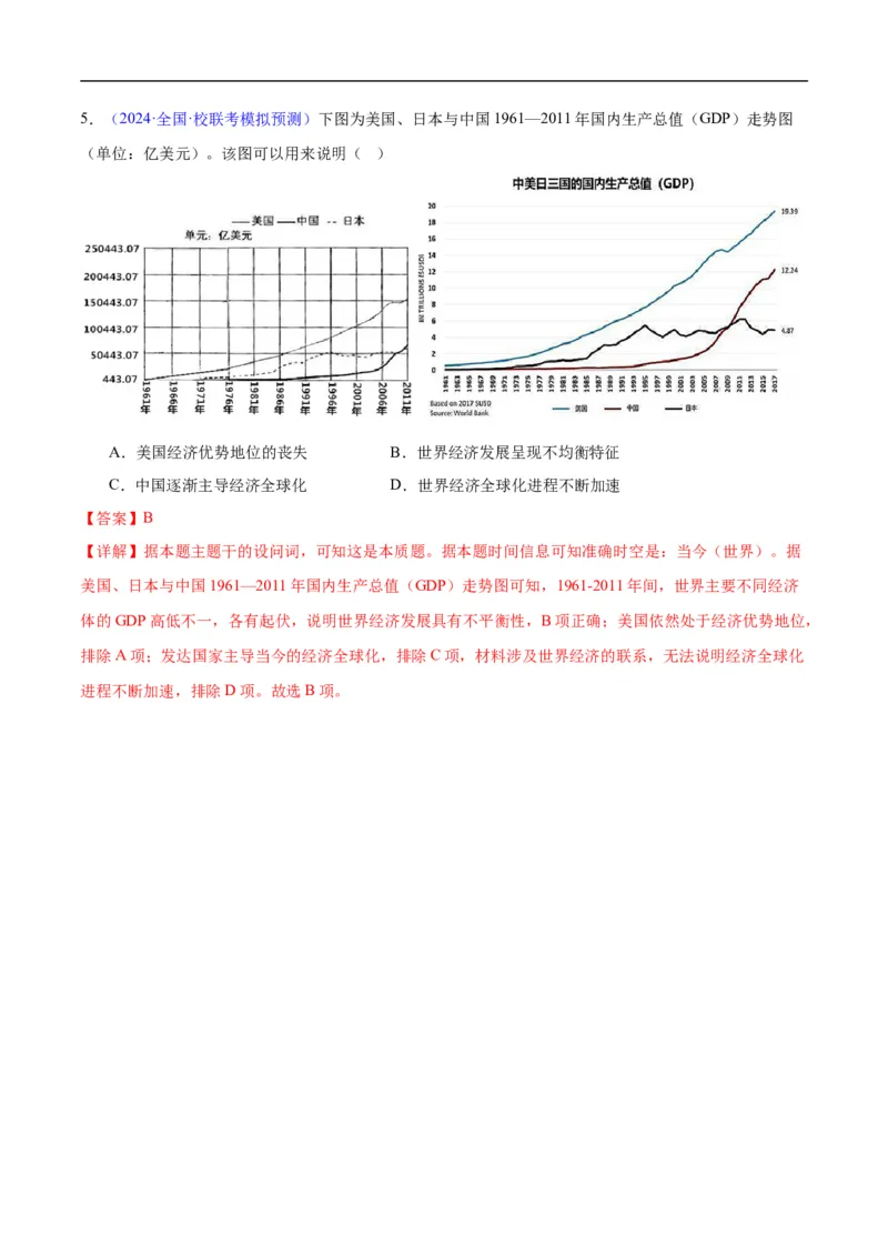 专题16第二次世界大战后的世界（4大考点11个易错点）（解析版）_高中三年全科资料_高中_15高中全科《高考易错题》2025版_高考历史备战2025年高考易错题（新高考专用）