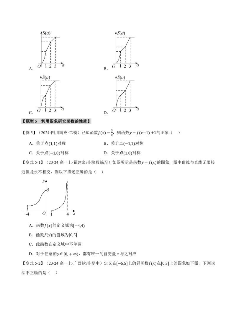 专题2.6函数的图象七大题型（原卷版）_高中三年全科资料_高中_高中1_2026版高考《举一反三》一轮复习专练（新高考数学专用）_2026版《举一反三》专题练系列（共189个题型）