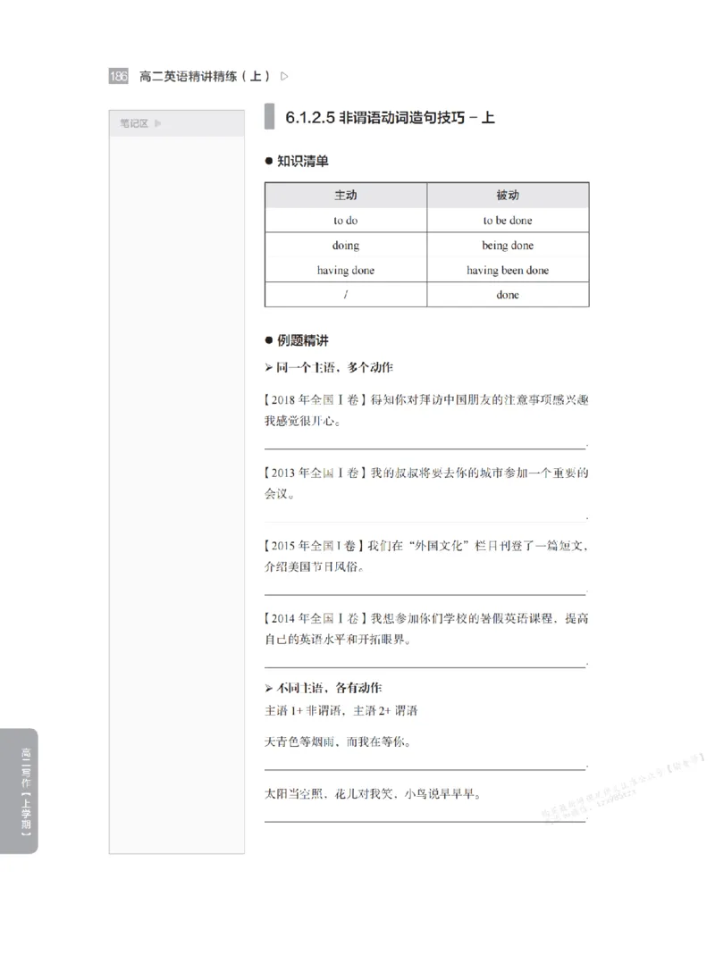 下印高二英语精讲精练（上）_高中三年全科资料_高中_2026版《李辉英语》讲义_高二讲义