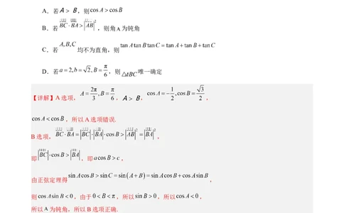 专题06解三角形及应用（3大易错点分析+解题模板+举一反三+易错题通关）-备战2024年高考数学考试易错题（新高考专用）（解析版）_高中三年全科资料_高中_答案解析版