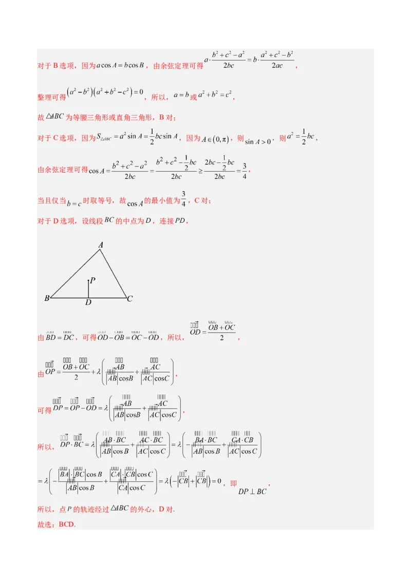 专题06解三角形及应用（3大易错点分析+解题模板+举一反三+易错题通关）-备战2024年高考数学考试易错题（新高考专用）（解析版）_高中三年全科资料_高中_答案解析版
