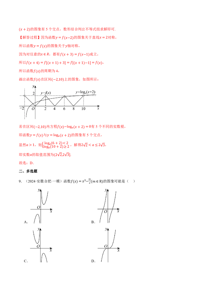 专题2.6函数的图象七大题型（解析版）_高中三年全科资料_高中_高中1_2026版高考《举一反三》一轮复习专练（新高考数学专用）_2026版《举一反三》专题练系列（共189个题型）