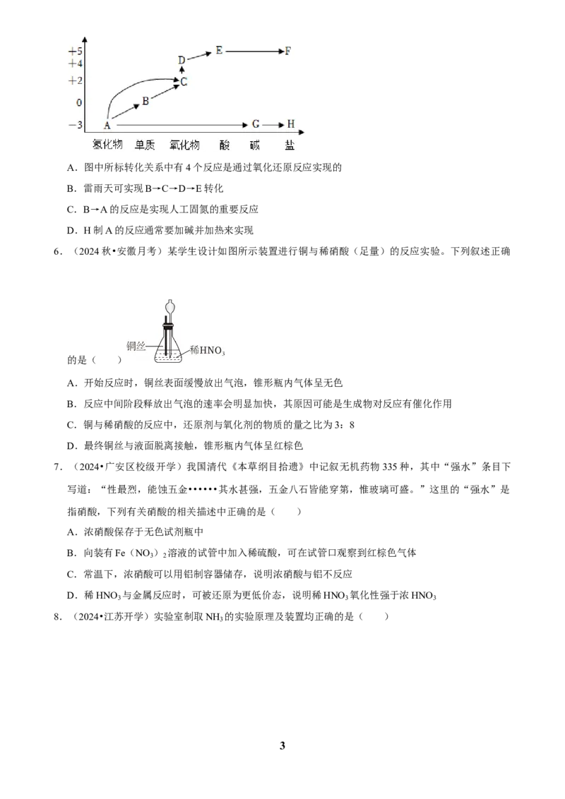 2025菁优高考化学解密之氮及其化合物_中考押题2026《中考押题》系列（9科全套实时更新中）_2026版中考《菁优系列》趋势分析+押题密卷+抢分秘籍+模拟考试_考点篇