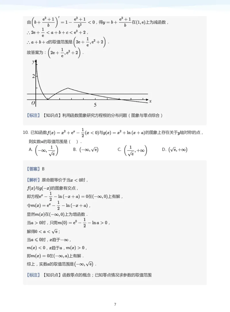 函数的图像与零点题集(教师版)_高中三年全科资料_高中_学而思高中数学（暑假衔接）面授升高..高二.高三_学而思高中面授升高三暑假讲义+题集（小一轮）