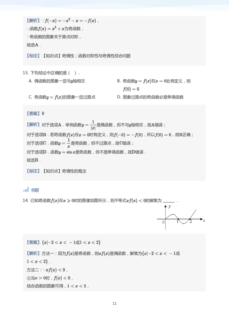 函数的奇偶性(教师版)_高中三年全科资料_高中_学而思高中数学（暑假衔接）面授升高..高二.高三_学而思面授班升高一暑期讲义+题集