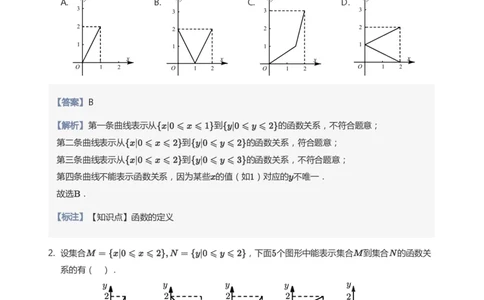 函数的概念题集(教师版)_高中三年全科资料_高中_学而思高中数学（暑假衔接）面授升高..高二.高三_学而思面授班升高一暑期讲义+题集
