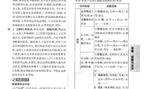 2026《万唯中考&bull;安徽黑白卷》道法黑卷答案_中考押题2026《中考押题》系列（9科全套实时更新中）_万唯2026版初中《万唯黑白卷》7科全套（安徽）
