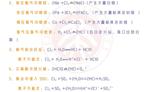 人教版高一化学方程式大全-B_高中三年全科资料_高中三年全科资料_化学