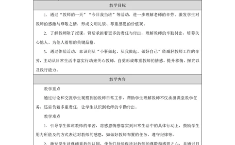 2第2课教师节快乐_人民教育出版社_沈忆来_第2课教师节快乐（第2课时）_教学设计2_A493小学道法_人教版小学道德与法治教学资源包_小学道法（智慧教育课件与教案）