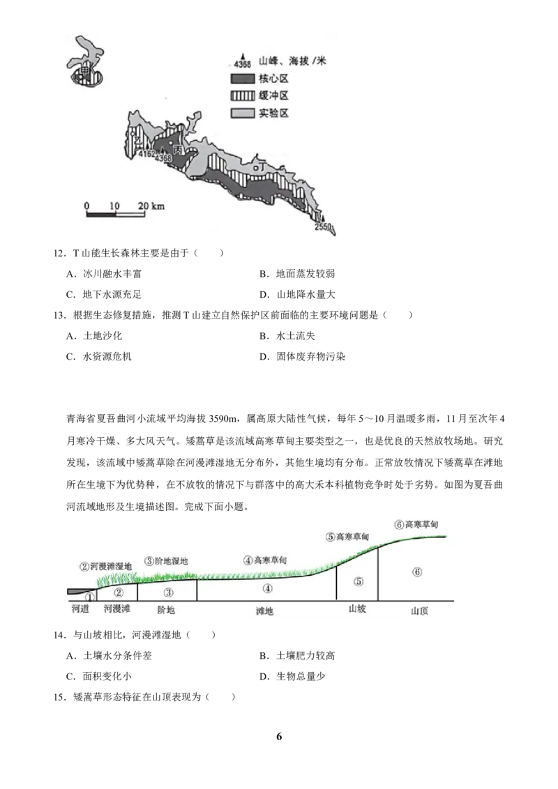 2025年菁优高考地理压轴训练之植被和土壤_中考押题2026《中考押题》系列（9科全套实时更新中）_2026版中考《菁优系列》趋势分析+押题密卷+抢分秘籍+模拟考试_压轴篇