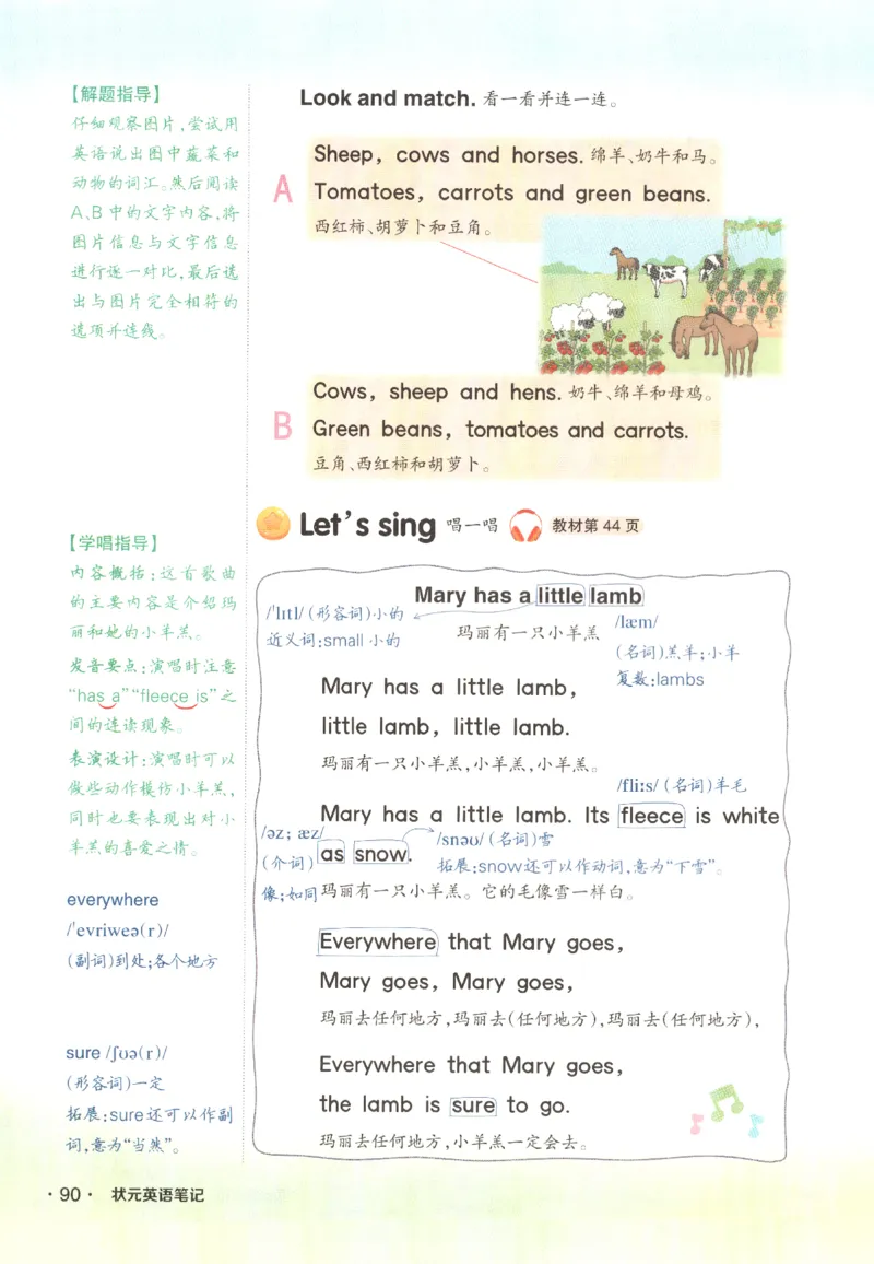 25春《状元英语笔记》人教英语PEP4下（含晨读晚默）_小学《课堂笔记》数学语文英语1-6年级下册_小学英语《课堂笔记》1-6年级下册（26春）_小学英语《课堂笔记》3-6年级下册（26春）
