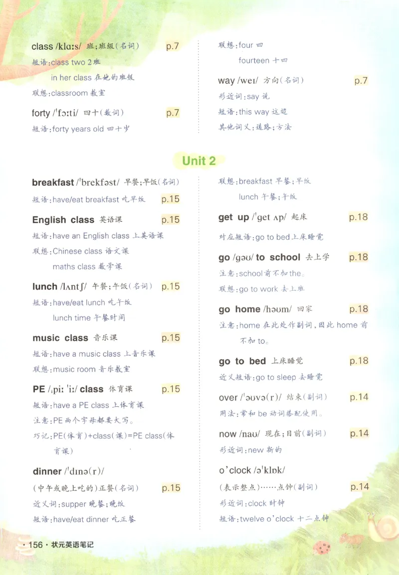25春《状元英语笔记》人教英语PEP4下（含晨读晚默）_小学《课堂笔记》数学语文英语1-6年级下册_小学英语《课堂笔记》1-6年级下册（26春）_小学英语《课堂笔记》3-6年级下册（26春）