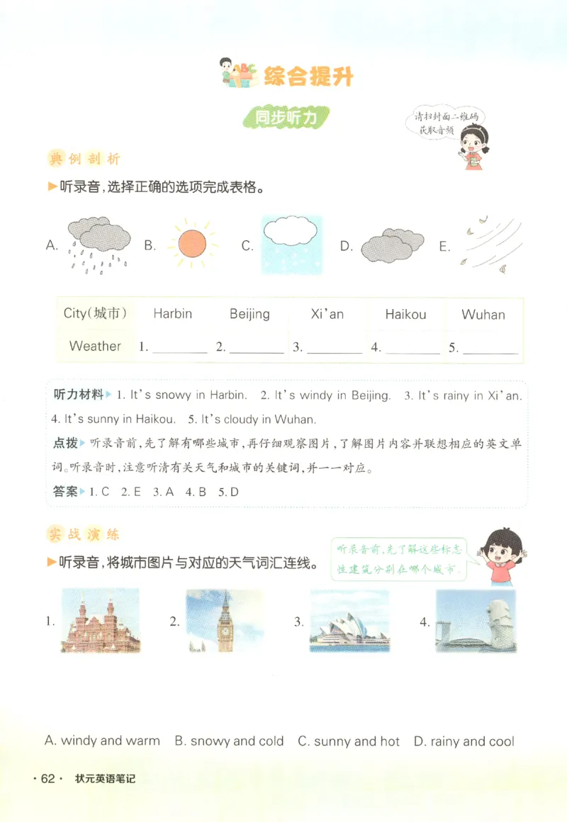 25春《状元英语笔记》人教英语PEP4下（含晨读晚默）_小学《课堂笔记》数学语文英语1-6年级下册_小学英语《课堂笔记》1-6年级下册（26春）_小学英语《课堂笔记》3-6年级下册（26春）
