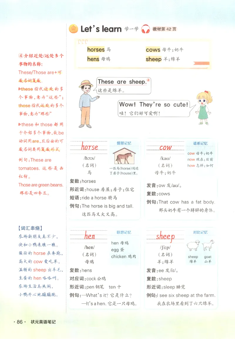25春《状元英语笔记》人教英语PEP4下（含晨读晚默）_小学《课堂笔记》数学语文英语1-6年级下册_小学英语《课堂笔记》1-6年级下册（26春）_小学英语《课堂笔记》3-6年级下册（26春）